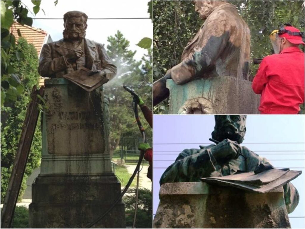 műemléktisztítás előtt